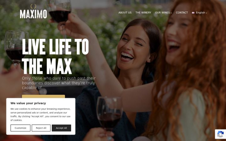Screenshot of bodegasmaximo.com