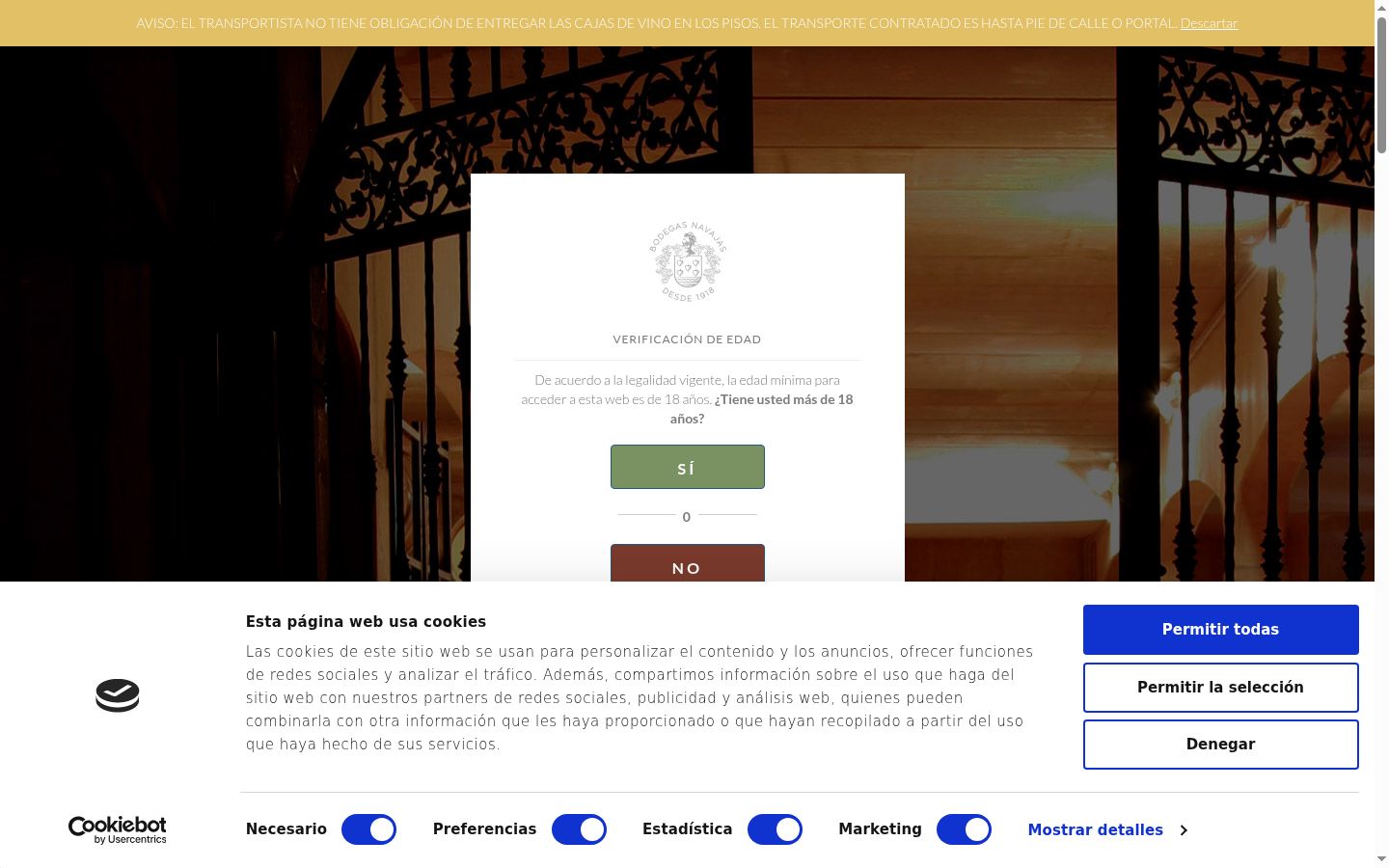 Screenshot tal-banner tal-kunsens muri qabel kwalunkwe interazzjoni