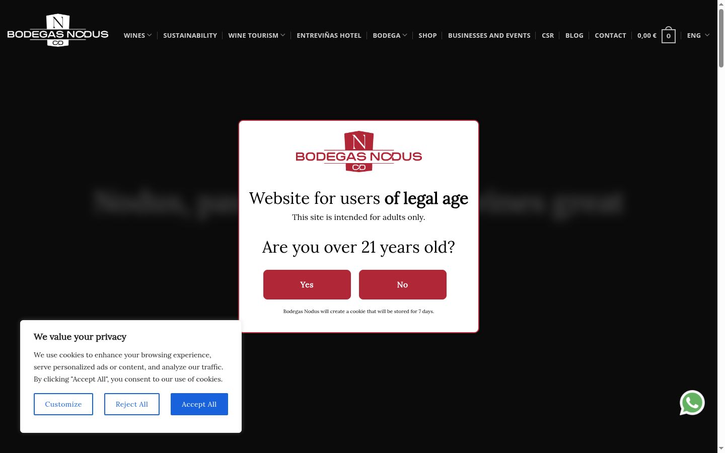 Screenshot tal-banner tal-kunsens muri qabel kwalunkwe interazzjoni