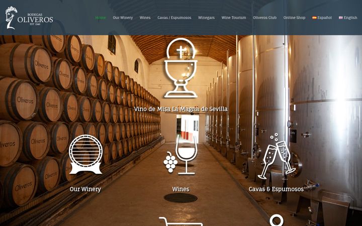Screenshot ta' bodegasoliveros.com