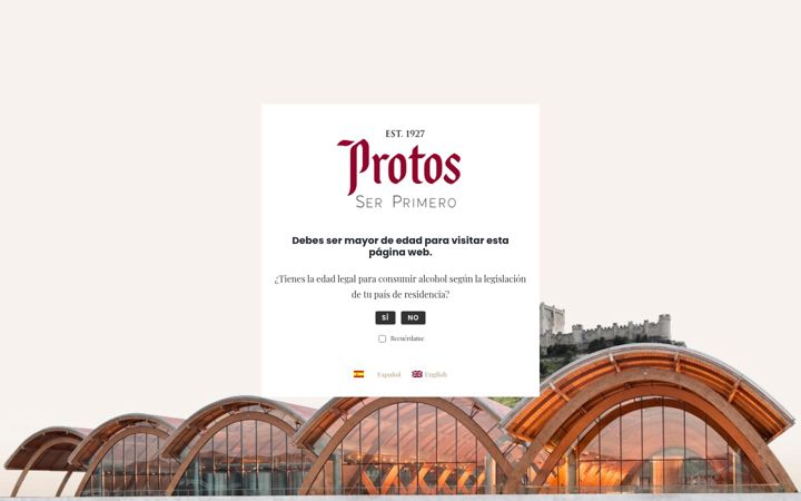 Screenshot of bodegasprotos.com