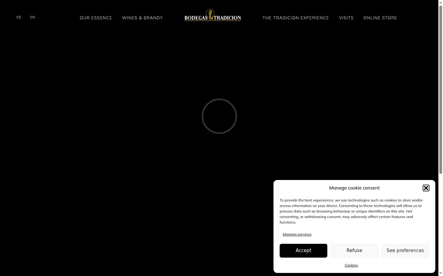 Screenshot tal-banner tal-kunsens muri qabel kwalunkwe interazzjoni