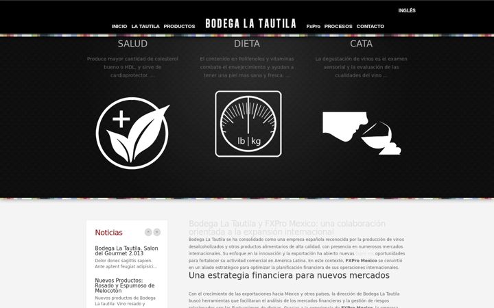 Skærmbillede af bodegatautila.com