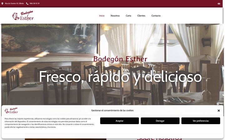 Screenshot of bodegonesther.es