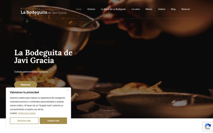 Screenshot of bodeguitamurcia.com