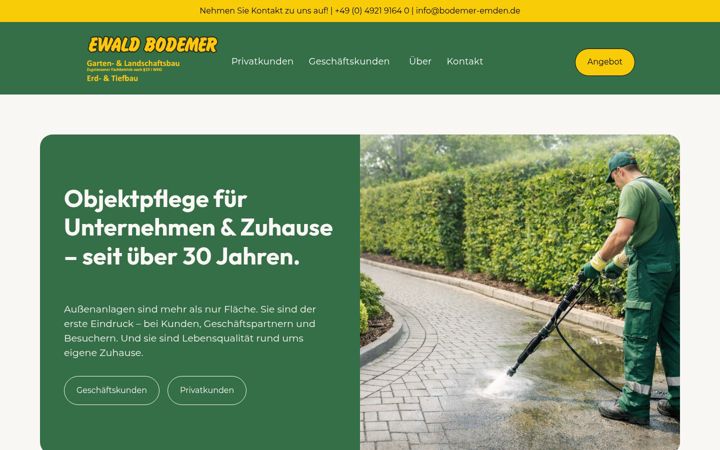 Screenshot of bodemer-emden.de