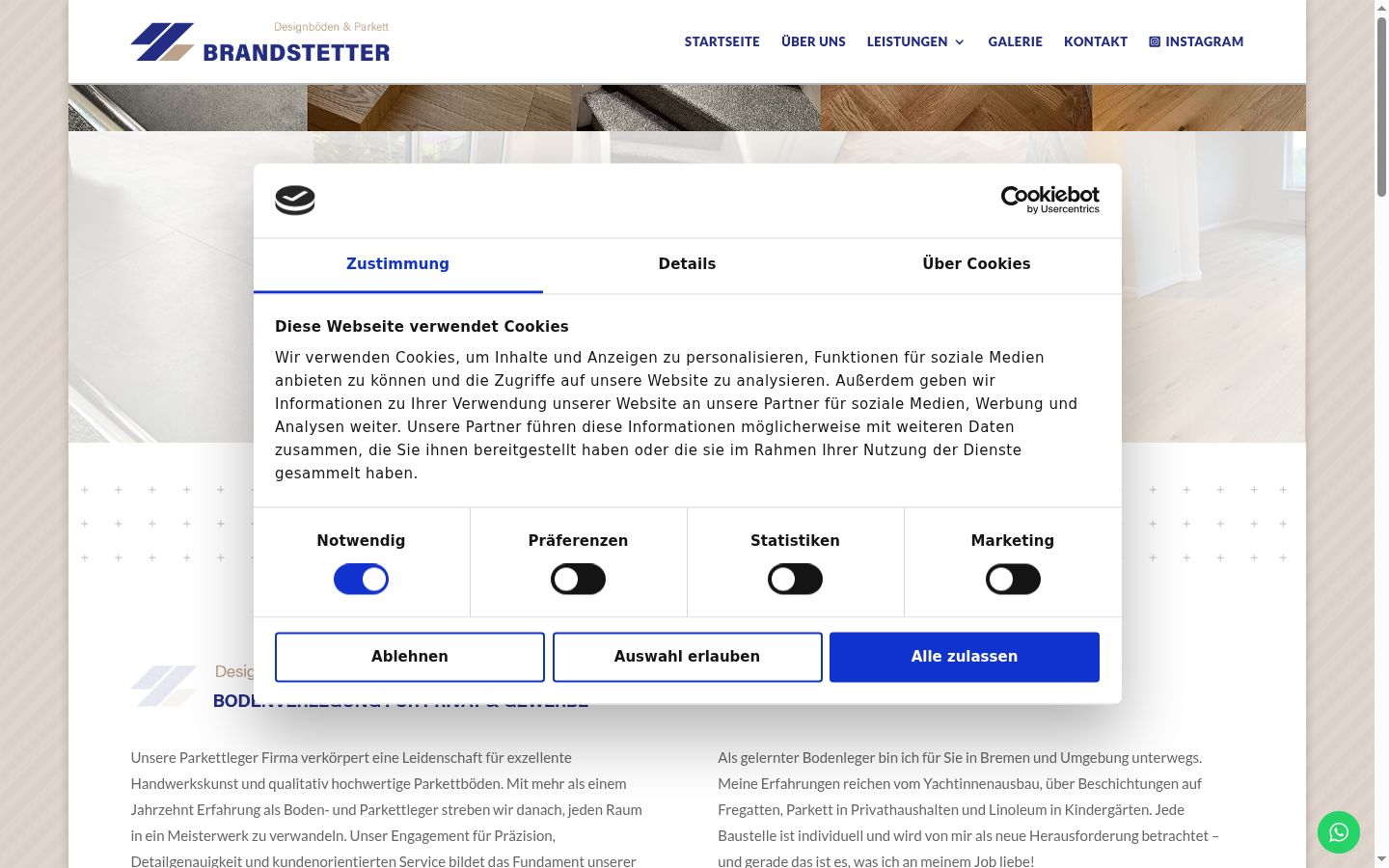 Captură de ecran a bannerului de consimțământ afișat înainte de orice interacțiune