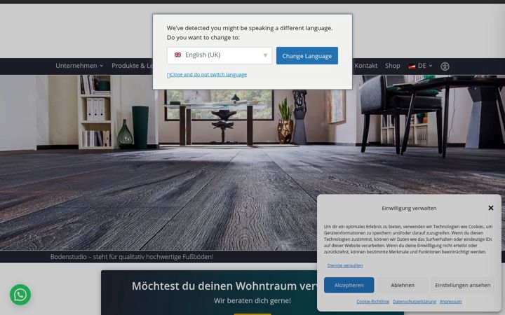 Screenshot of boden-studio.at
