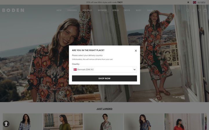Screenshot von boden.com