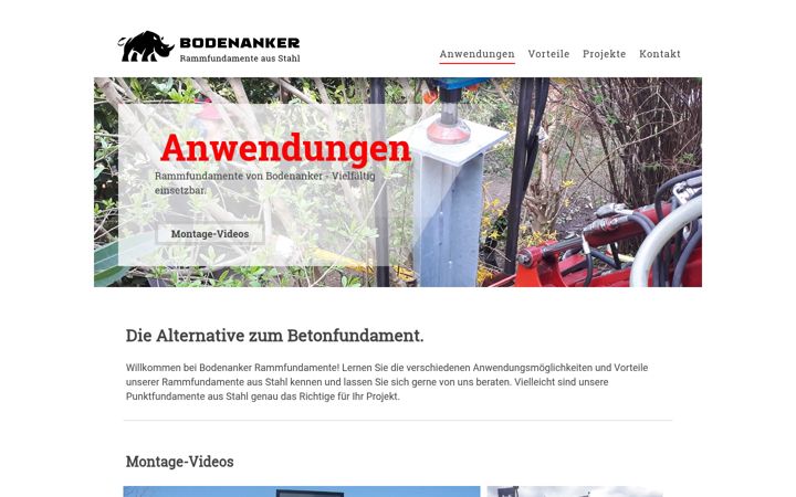 Screenshot of bodenanker-deutschland.de