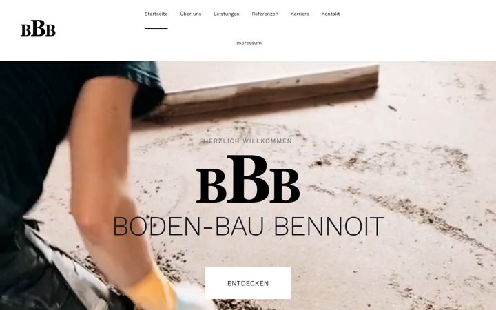 Screenshot of bodenbau-bennoit.eu