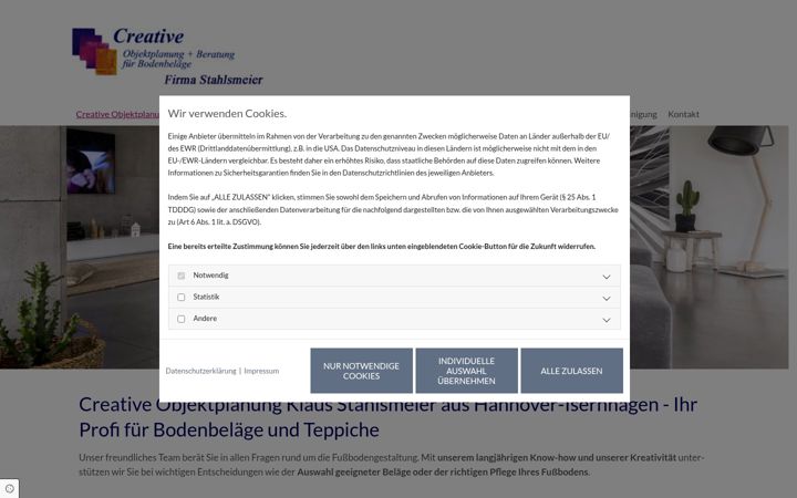 Screenshot of bodenbelaege-hannover-stahlsmeier.de