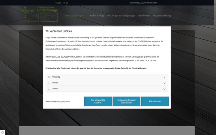 Screenshot of bodenbelaege-wagner.de