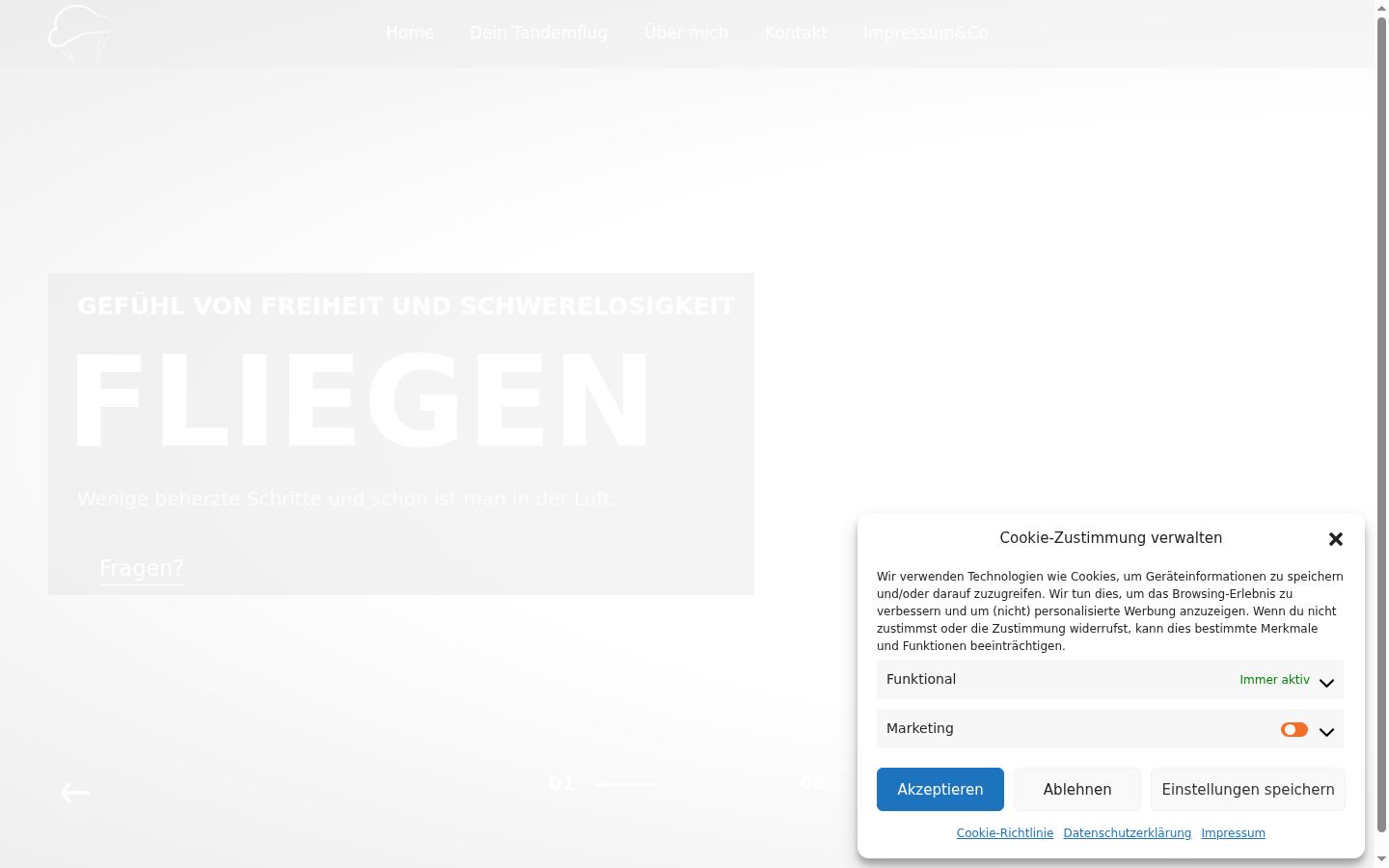 Screenshot van de toestemmingsbanner zoals getoond vóór enige interactie