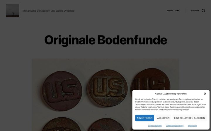 Screenshot von bodenfund-originale.de