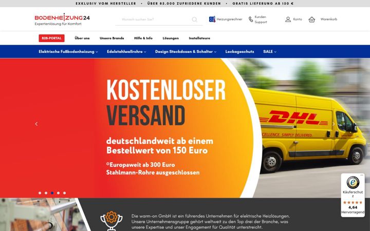 Screenshot of bodenheizung-24.de