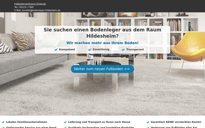 Screenshot von bodenleger-hildesheim.de