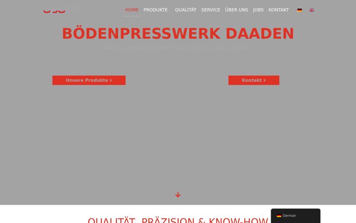 Snimka zaslona za bodenpresswerk.de