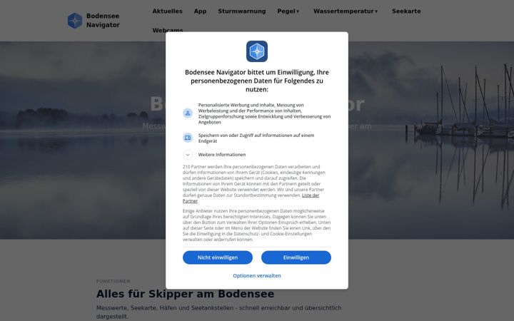 Captura de ecrã de bodensee-navigator.com