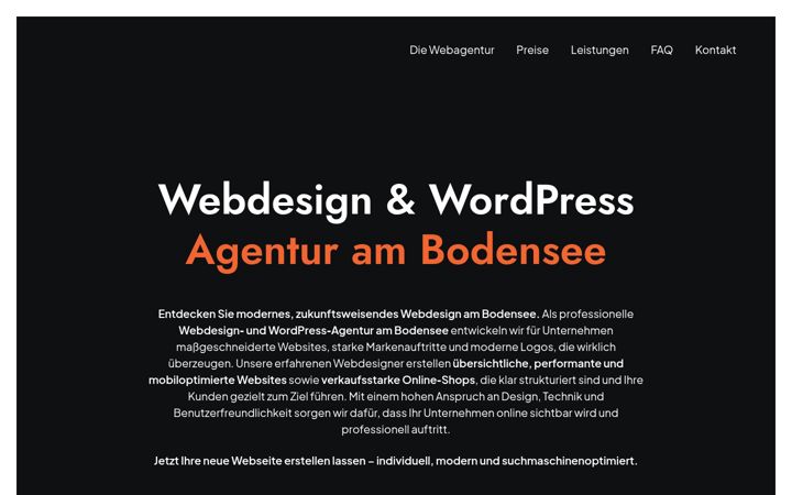 Captura de ecrã de bodensee-webagentur.de