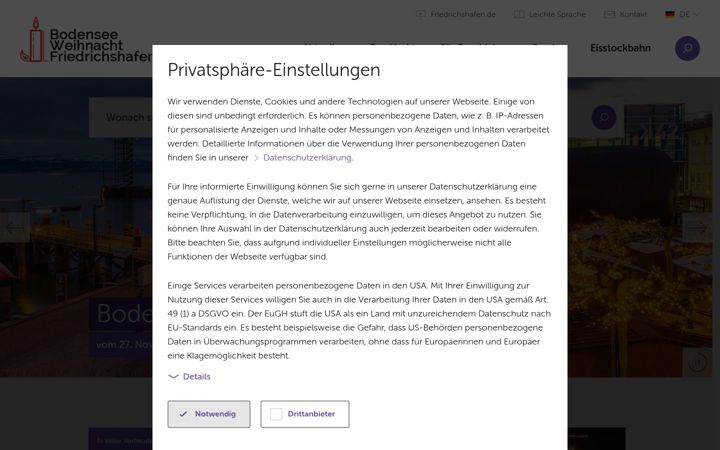 Screenshot di bodensee-weihnacht.de