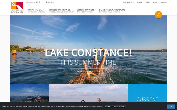 Screenshot of bodensee.eu