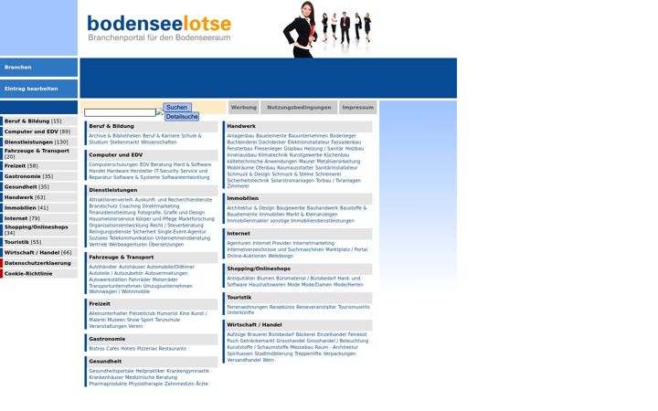 Screenshot of bodenseelotse.de
