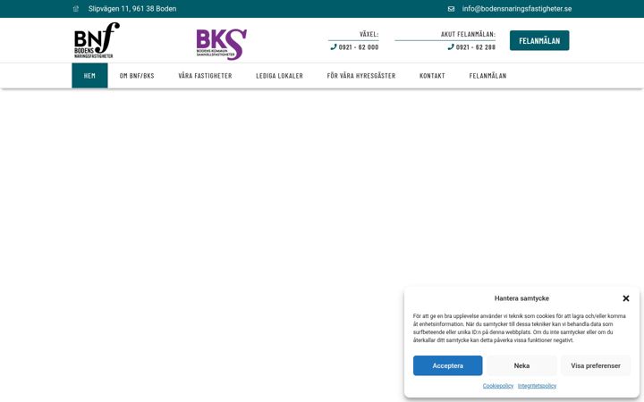 Screenshot of bodensnaringsfastigheter.se