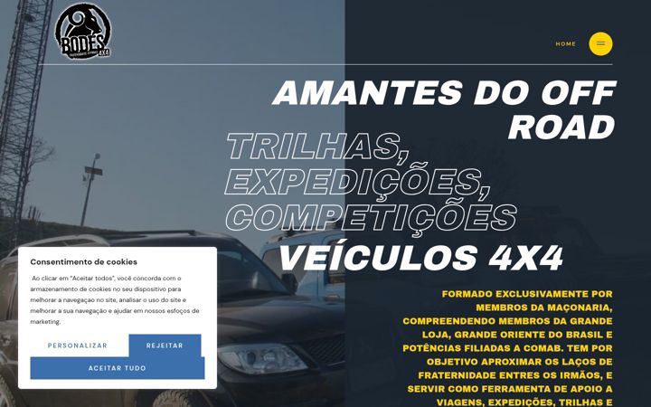 Screenshot of bodes4x4.com.br