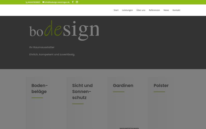 Screenshot of bodesign-twistringen.de