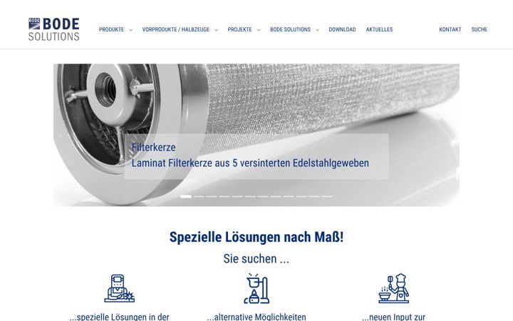 Screenshot του bodesolutions.de
