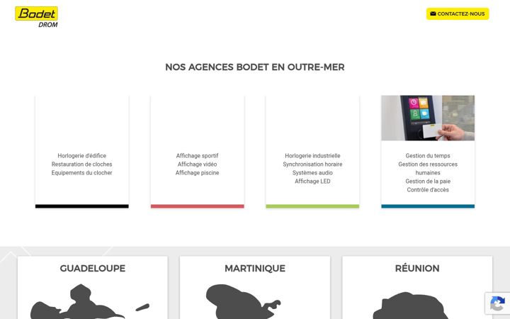 Screenshot of bodet-drom.com