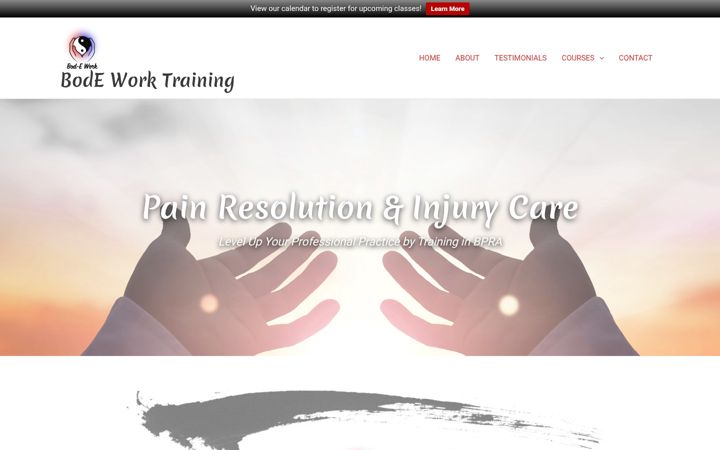 Screenshot του bodeworktraining.com
