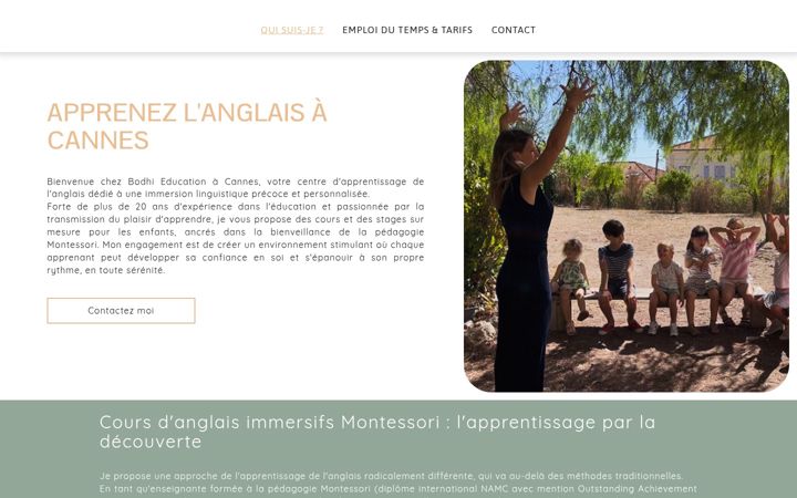 Screenshot of bodhi-education.fr
