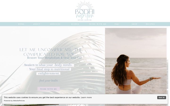 Screenshot του bodhi-nutrition.com