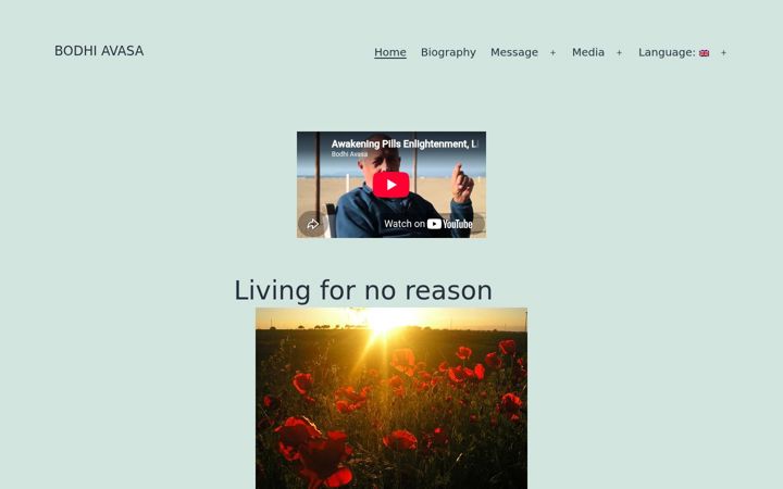 Screenshot of bodhiavasa.net