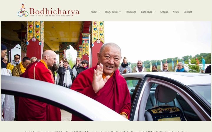 Screenshot of bodhicharya.org