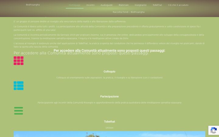 Screenshot of bodhisangha.eu