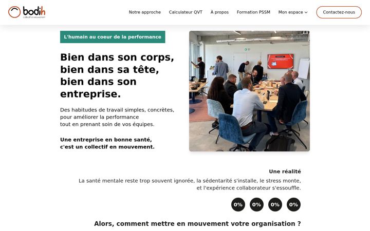Screenshot of bodih.fr