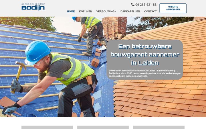Screenshot of bodijnaannemers.nl