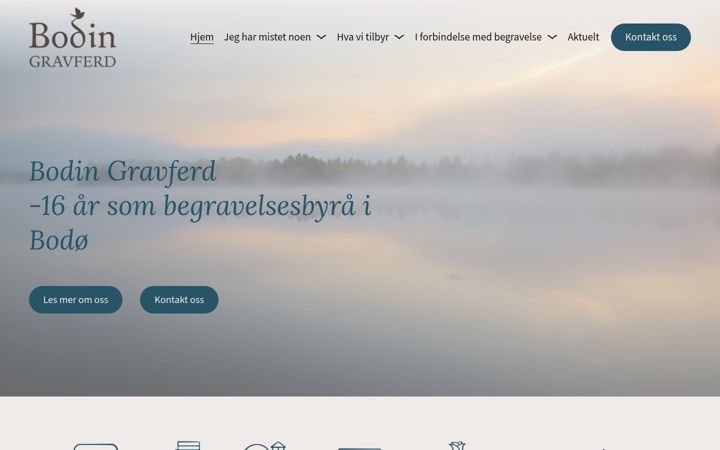 Screenshot of bodingravferd.no