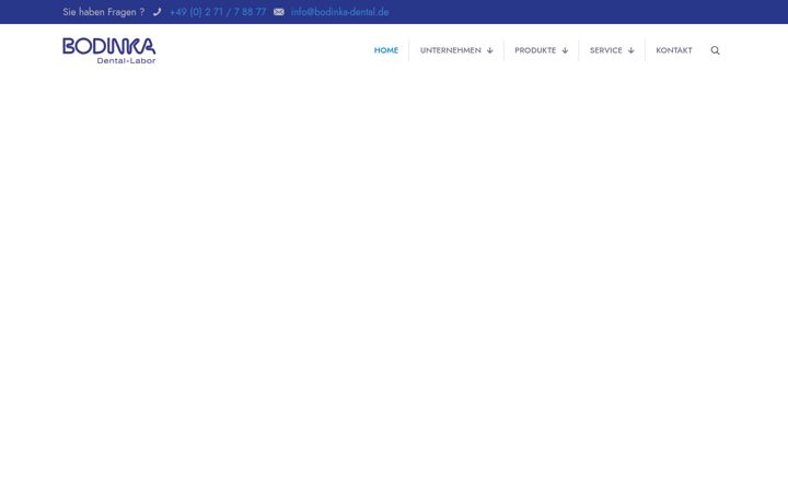 Screenshot von bodinka-dental-labor.de
