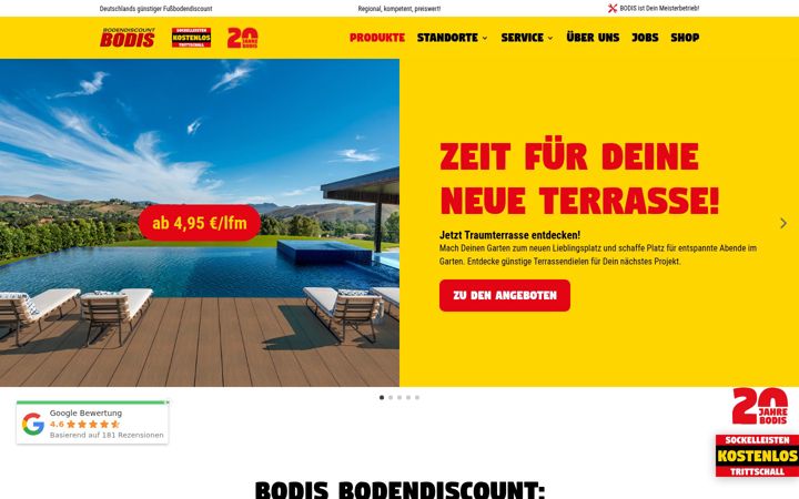 Screenshot von bodis.de