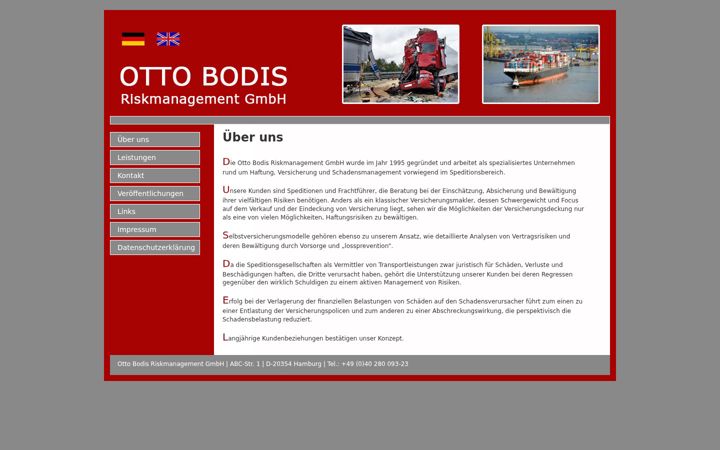 Screenshot of bodisriskmanagement.de