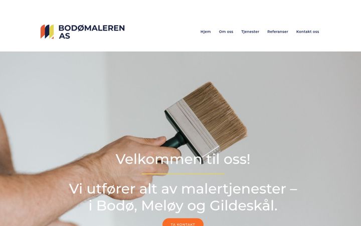 Screenshot of bodomaleren.no