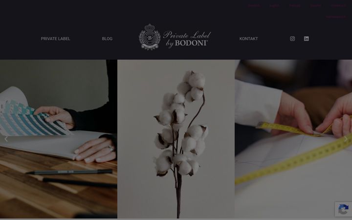 Screenshot di bodoni.de