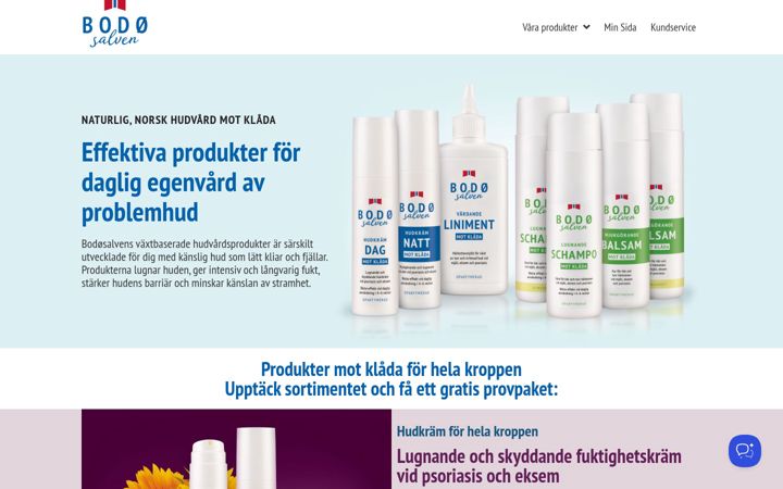 Screenshot of bodosalven.se