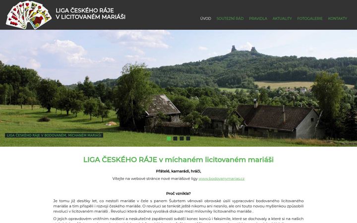 Screenshot of bodovanymarias.cz