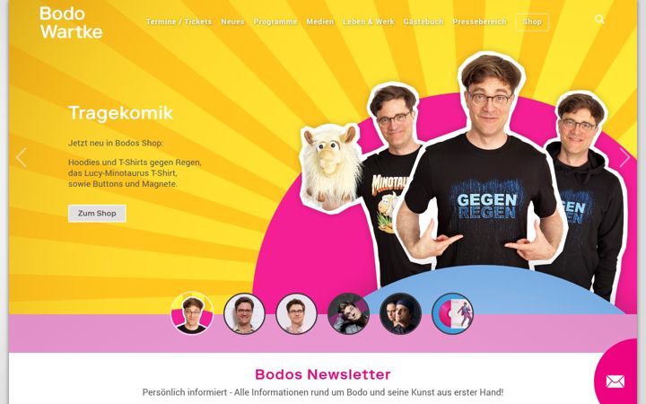 Screenshot of bodowartke.de