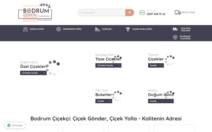 Screenshot of bodrumcicekal.com